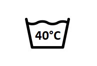 Wassen bij of onder 40°C