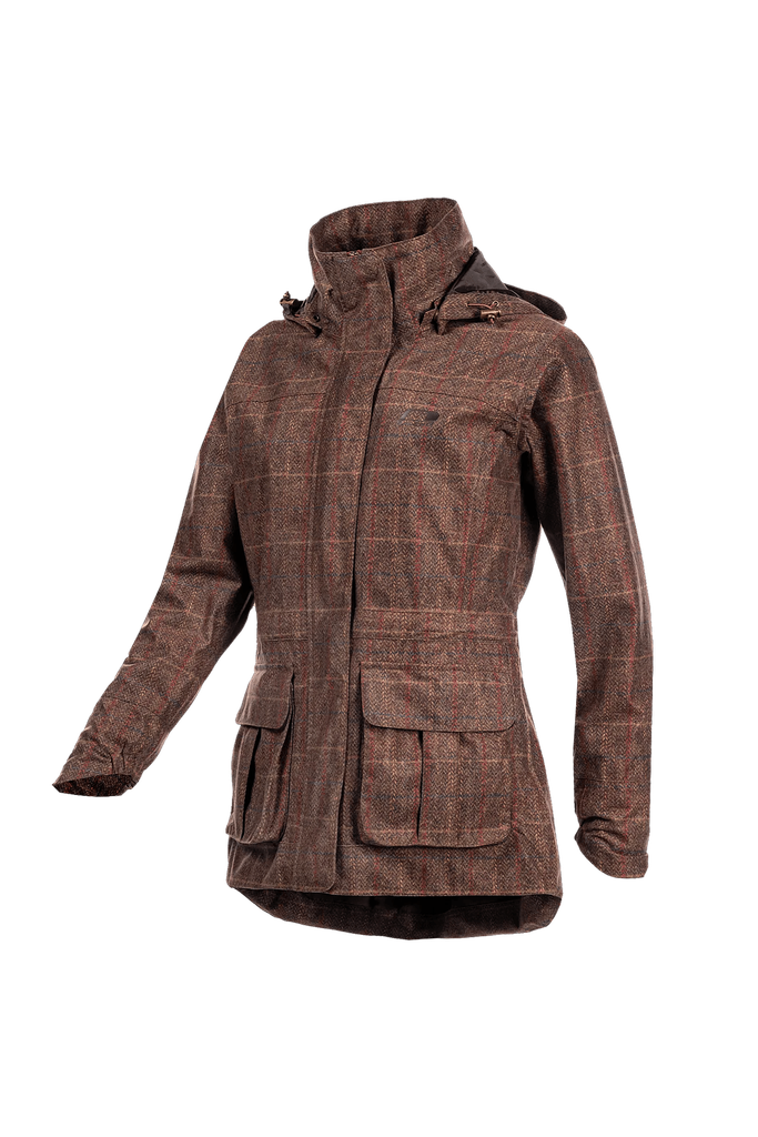 Pembroke - Printed tweed ladies packaway jacket 