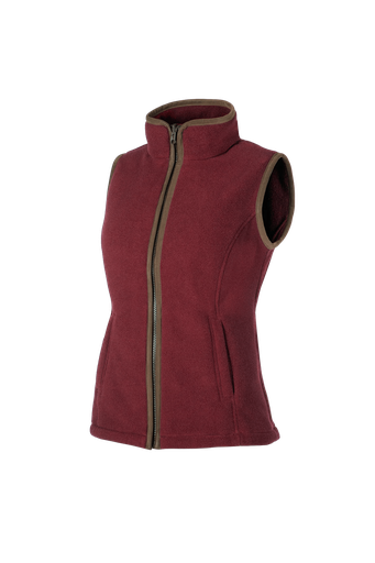 Sally - Fleece bodywarmer voor dames Bordeaux (R48)