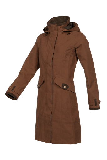 Chelsea - Fashionable ladies country coat Earth brown (E94)