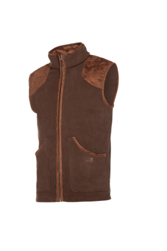 Newington - Fleece gilet men Chocolate (159)