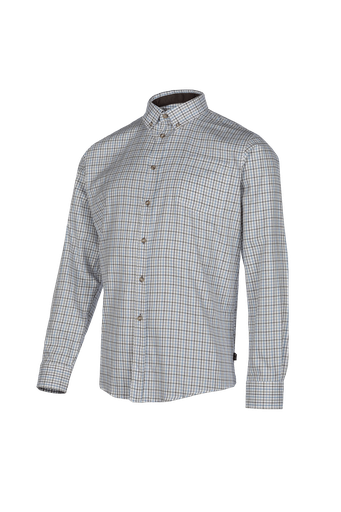 Berkley - Stylish cotton shirt (871BB8PKN) Check sand blue (Z67)