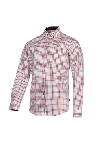 Berkley - Stilvolles Baumwollhemd (871BB8PKN) Karo orange rot grün (Z81)