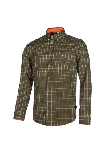 Berkley - Stijlvol katoenen shirt (871BB8PKN) Vierkant groen (Z91)