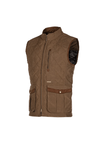 Thames - Stylish quilted bodywarmer men Earth brown (E94)
