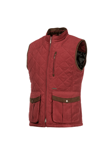 Thames - Stylish quilted bodywarmer men Burgundy (R48)