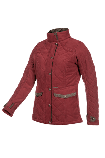 Halifax - Veste matelassée tendance pour femmes Bordeaux (R48)