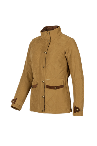 Halifax - Veste matelassée tendance pour femmes Camel (E56)
