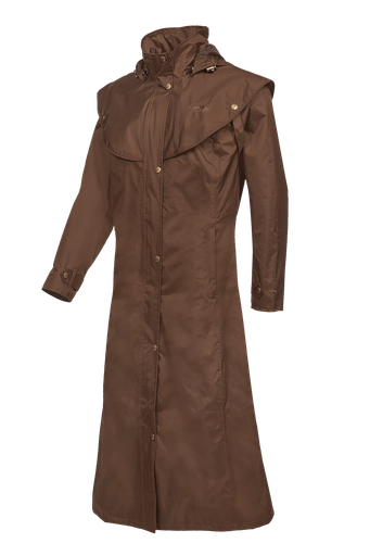 Oxford - Long raincoat women Earth brown (E94)