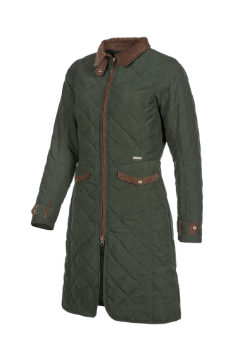 Audrey - Manteau matelassé tendance pour femmes Vert foncé (A89)